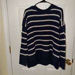 Navy striped sweater